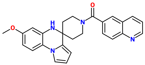 (image for) MC007920 (7'-Methoxy-1H,5'H-spiro[piperidine-4,4'-pyrrolo[1,2-a]quinoxalin]-1-yl)(6-quinolinyl)methanone